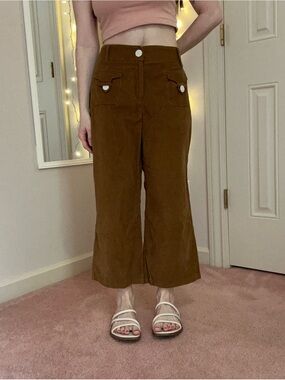 Brown Corduroy Capris